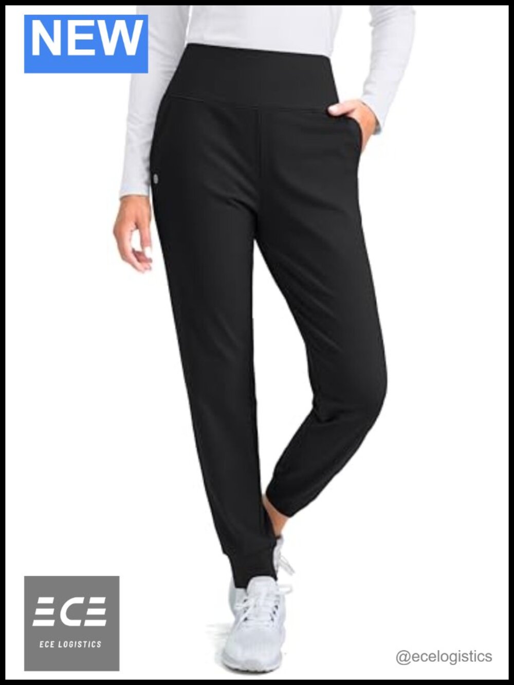 Fleece Lined Joggers High Waisted Thermal Winter Sweatpants